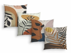 Kit 4 Capas Almofadas Decorativas Abstrato Botanical 02 - comprar online