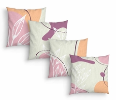 Kit 4 Capas Almofadas Decorativas Abstrato Botanical 04 - comprar online