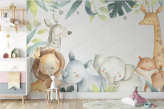 Painel de Parede Adesivo Infantil Safari - Md01 na internet