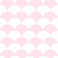 Papel de Parede Geométrico Escamas Rosa e Branco - comprar online
