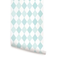 Papel de Parede Infantil Losângulos Azuis na internet