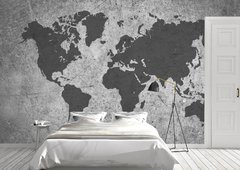 Painel Adesivo de Parede Mapa Cimento Queimado - Mp01 - comprar online