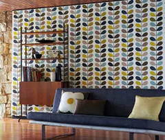 Papel de Parede Retrô Folhas - comprar online