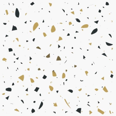Papel de Parede Adesivo Granilite Terrazzo Tons de Bege e Preto na internet