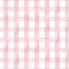 Papel de Parede Adesivo Infantil Xadrez Rosa Aquarela na internet