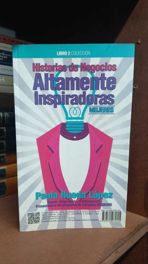 Historias de negocios altamente inspiradoras - Mujeres -precio libro-Paola Rueda López - Precio Libro SciTech Media - ISBN 9789585975705