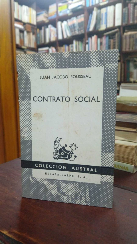Contrato Social - Juan Jacobo Rousseau - Precio libro Editorial Espasa. Calpe S.A - ISBN 9781979567299
