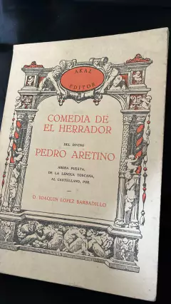 Comedia de el herrador - Pedro Aretino - Precio libro - Akal Editor -ISBN 8473393694 - 9788473393690