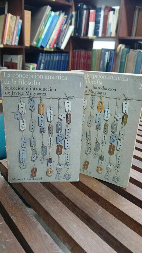 La Concepción Analítica De La Filosofía, Javier Murguerza Tomo I Y II -precio del libro_ Editorial Alianza ISBN 842062991-X