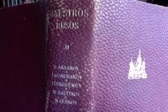 Maestros Rusos - Aksakov - Gonchrov- Turgueniev -Satykov - Leskov - comprar online