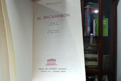 El Decamerón    - Boccaccio :  Clásicos Inolvidables - Editorial  EL Ateneo - comprar online