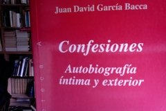 Confesiones - Juan David García Bacca ISBN 9788476585740