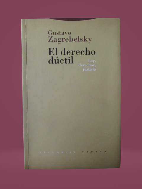 El derecho dúctil - Gustavo Zagrebelsky - Precio libro Editorial Trotta - ISBN: 8481640719 - comprar online
