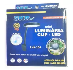 LUMINARIA CLIP LED LK-150 PRETA 4W BIVOLT