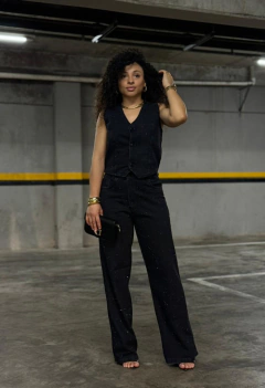 Calça Wide Leg Brilho na internet