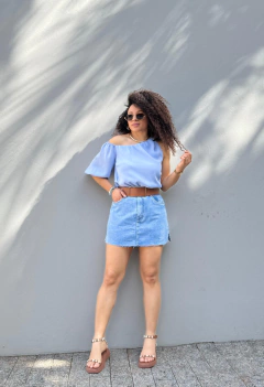 Imagem do Shorts Saia Jeans