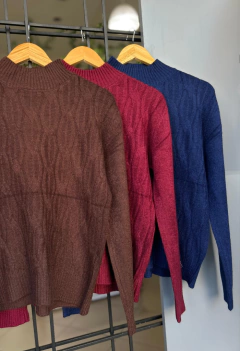 Blusa Tricô Aveludada - Flor de luxo - sua loja Online 