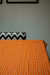 Mantel Cuadrillé Naranja IMPERMEABLE - comprar online