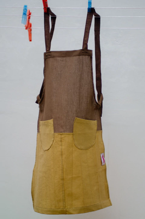 Delantal Infantil tipo japonés patchwork - savora - comprar online