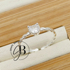 AN 712 - Anillo REGULABLE CORAZON cristal (PL) - comprar online