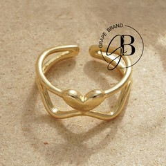 AN 784 - Anillo REGULABLE CORAZON (OL) - comprar online