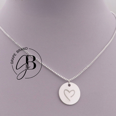 CO 778 - Collar chapita CORAZON (AB) - comprar online