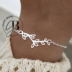 PU 1052 - Pulsera ramita hojas (AB)