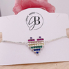 PU 1232 - Pulsera REGULABLE corazon cubics (PL) - comprar online