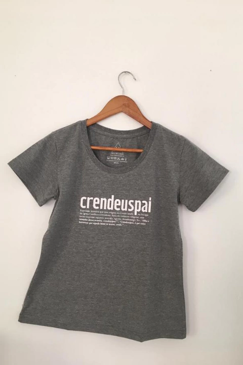 CRENDEUSPAI cinza feminina