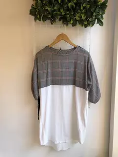 VESTIDO ZARA CUADROS GR T.S (22232) - Hula Punch