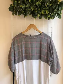 VESTIDO ZARA CUADROS GR T.S (22232) - tienda online