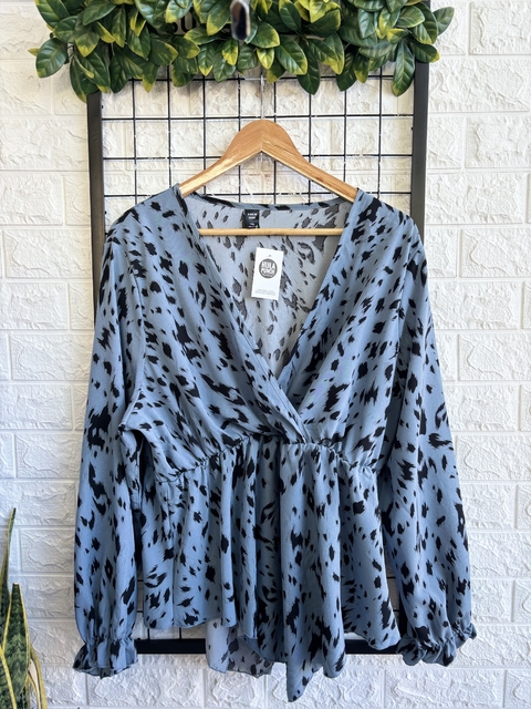 BLUSA SHEIN CURVE NUEVA T.XL AZ (36066) - comprar online