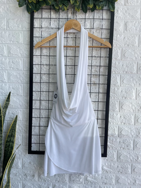 VESTIDO CHERRY FIESTA BOTE T.S BL (42372) - comprar online