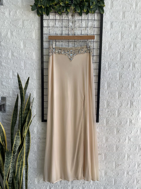 MAXI POLLERA PRIMAVERA NUEVA T.XS BEI CO (45765)
