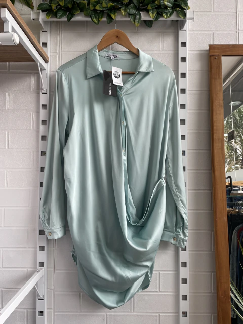 MAXI CAMISA FASHION NOVA C/ETIQ T.L VER (50192)