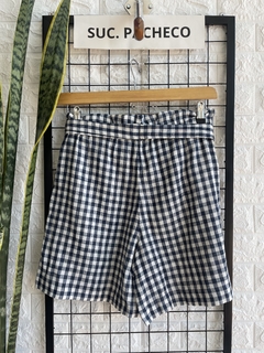 SHORT VER NUEVO CUADROS T.S/T.40 AZ (E18775) - Hula Punch