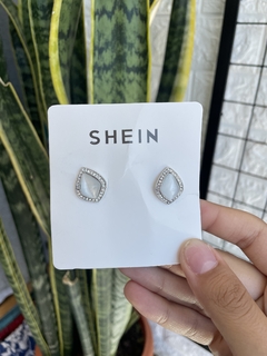 AROS SHEIN STRAS NUEVO PLAT (E18753) - comprar online
