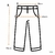 LEGGING ZARA CUADROS T.M ROJ (30927) - tienda online