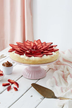 Torta de frutillas con sablé