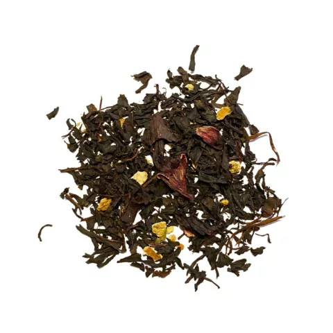 Té Azul con hibiscus y naranja