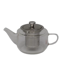 Tetera de vidrio con infusor baja