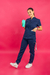 ambo medico azul femenino