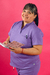 uniforme medico violeta