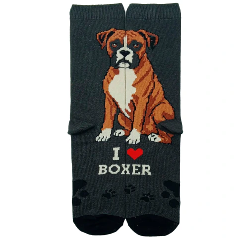 Medias Pet Lovers - I Love Boxer