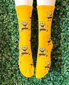 Medias Bob Esponja amarillas - Tienda Regalona
