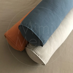 Almohadones rollo / caramelo tusor color