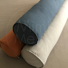 Almohadones rollo / caramelo tusor color - comprar online