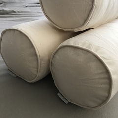 Almohadones rollo / caramelo tusor color - tienda online