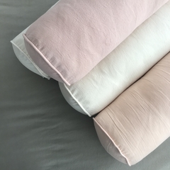 Almohadones rollo / caramelo tusor color - tienda online