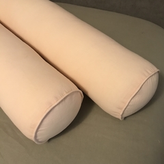 Almohadones rollo / caramelo tusor color - tienda online